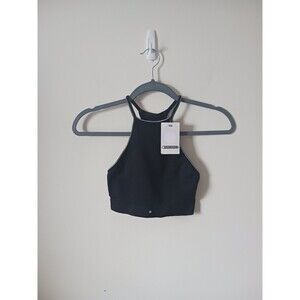 Punto Blanco Sports Bra S Black Wireless Racerback Yoga Gym Comfort